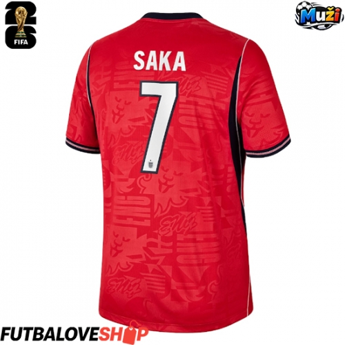 Dres Anglicko Bukayo Saka #7 Preč MS 2026 Krátky Rukáv